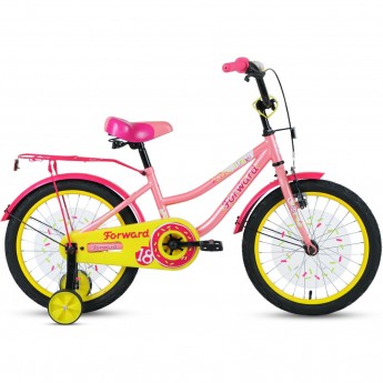 Велосипед FORWARD FUNKY 18 (2022) коралловый/фиолетовый